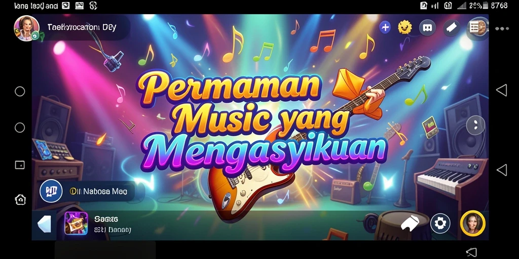 Screenshot game 8768 menampilkan gameplay musik yang menyenangkan.