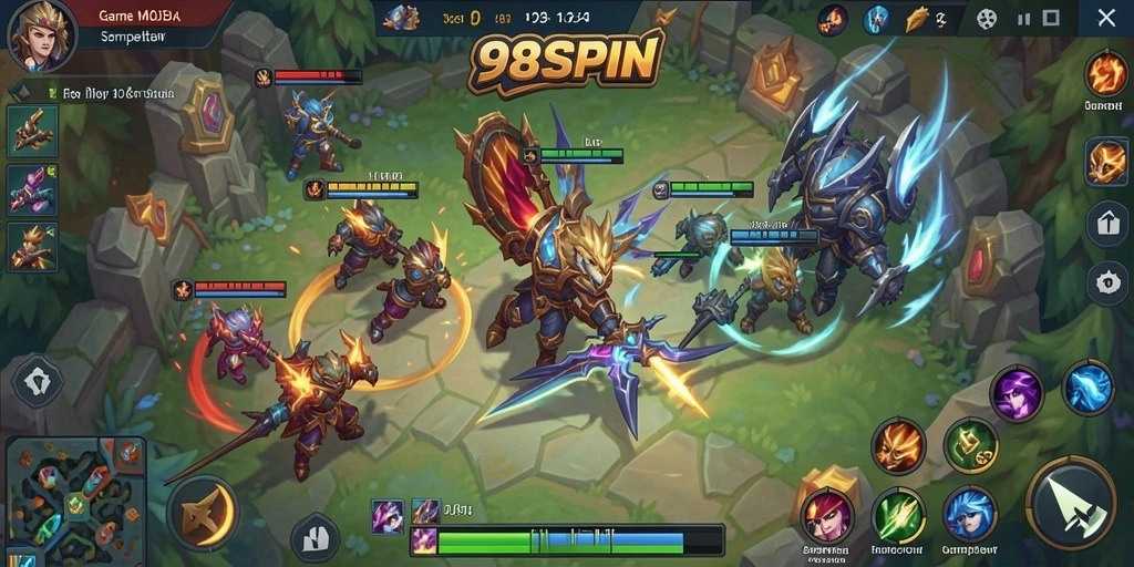 Tampilan gameplay seru dan kompetitif di 98SPIN.