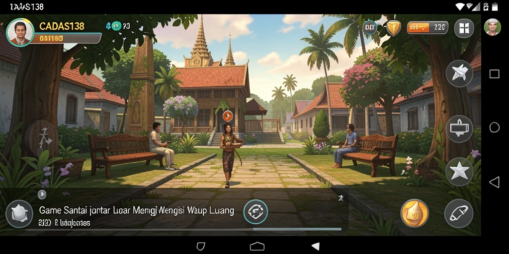 Tampilan gameplay CADAS138 yang ceria dan menarik.