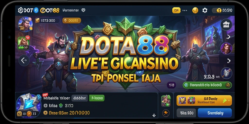 Screenshot gameplay DOTA88 menunjukkan dealer langsung dan interaksi pemain.