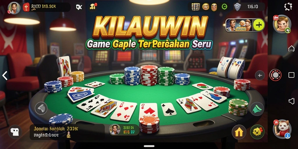 Screenshot gameplay KILAUWIN menampilkan momen seru bermain Gaple.