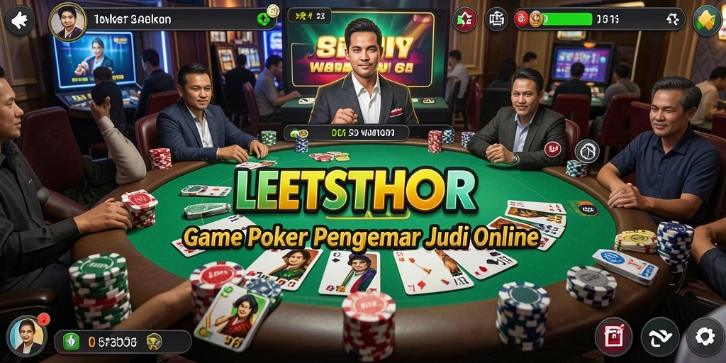 Gameplay LETSTHOR yang menegangkan dan seru saat bermain Poker.