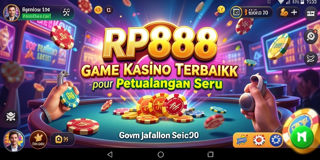 Tangkapan layar gameplay RP888 menampilkan aksi seru permainan Kasino.