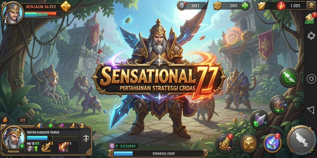 Screenshot utama SENSATIONAL77 menunjukkan aksi pertahanan yang mendebarkan dan strategi gameplay.