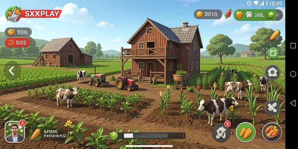 Gameplay menarik di SXXPLAY dengan aktivitas pertanian yang seru.